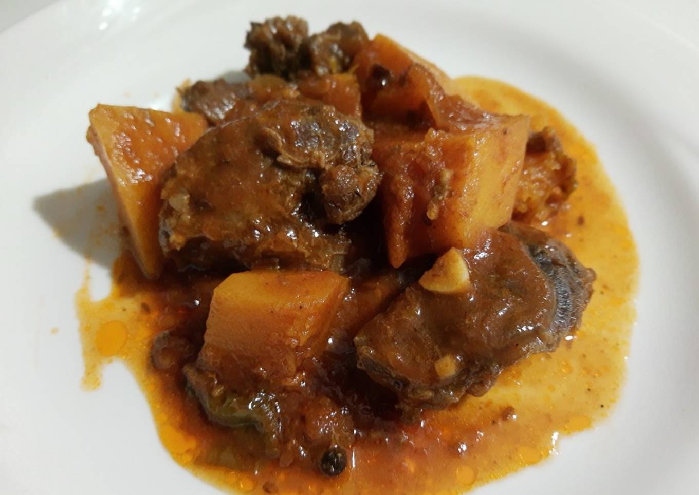Carne de res con calabaza (uyama)