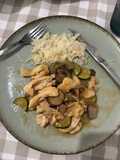 Frango Salteado com Legumes e Molho de Soja - receita saudável