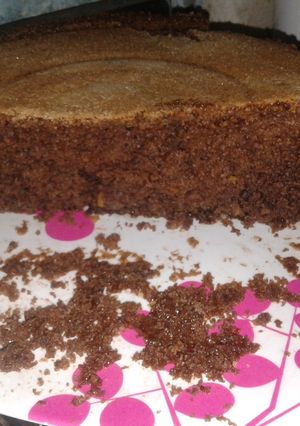 Una foto de Bizcochuelo de chocolate