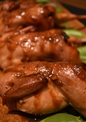 A picture of Teriyaki and Soy Roasted Quail.