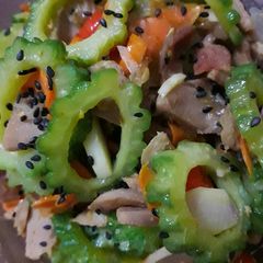A picture of Bitter gourd Stir fry.