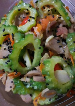 A picture of Bitter gourd Stir fry.