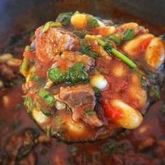 Lamb and Bean stew A picture of Lamb and Bean stew.