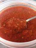 Salsa del chile de árbol