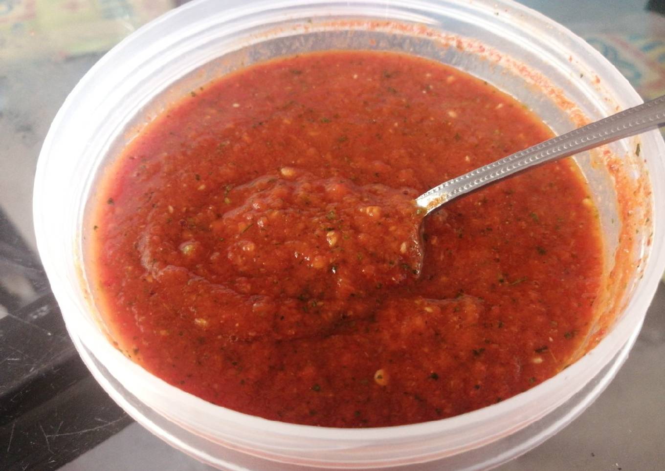 Salsa del chile de árbol