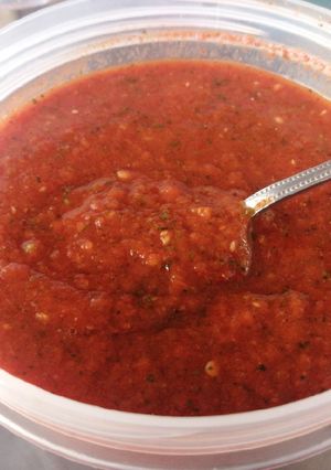 Una foto de Salsa del chile de árbol