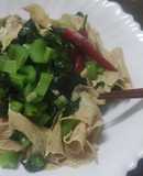 年節年菜大熱炒-雪菜豆皮（素食可）