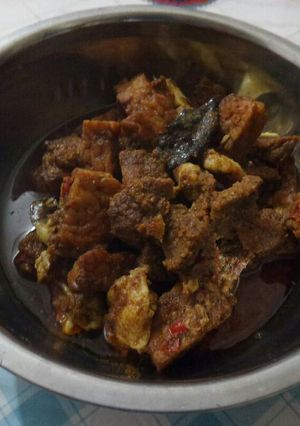 Foto resep Rendang daging tempe