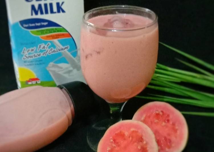 Cara membuat Jus jambu biji merah  Anti Gagal