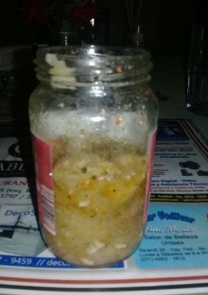 Una foto de Berenjenas en escabeche