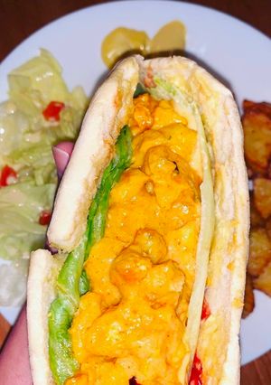 Une photo de Batbout façon pain kebab
