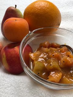 Una foto de Compota de frutas