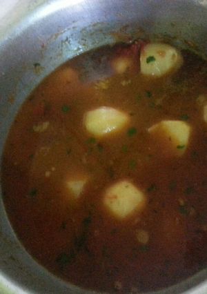 A picture of Potato_beef stew# season ingredients contest.