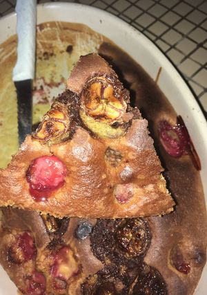 Une photo de Marbré choco-banane-fraise