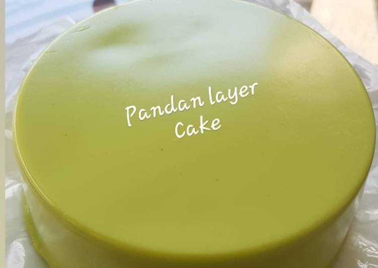 Resep Pandan Layer Cake, Sempurna