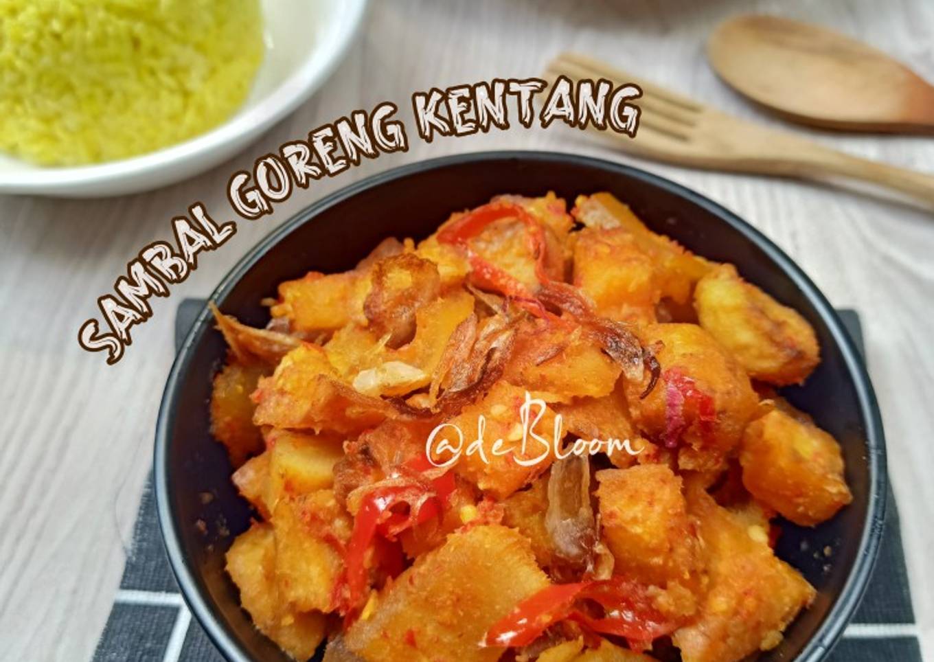 877. Sambal Goreng Kentang + Cecek (kulit sapi)