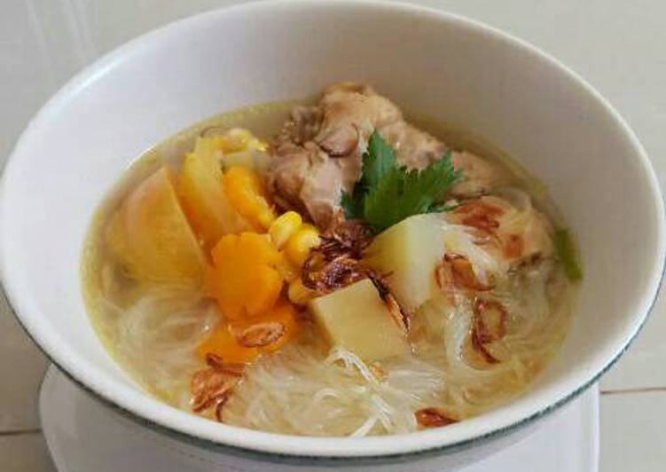 Resep Sop ayam jagung yang Enak