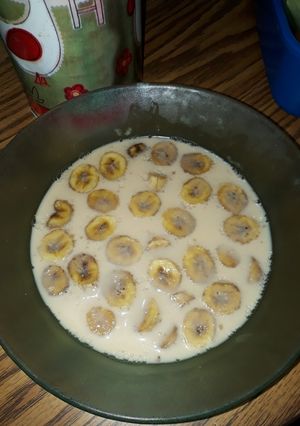 Una foto de Gelatina proteica con banana