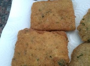 Una foto de Milanesa de tofu