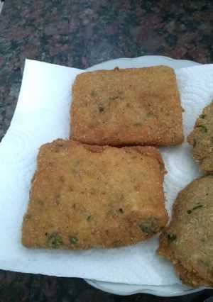 Una foto de Milanesa de tofu