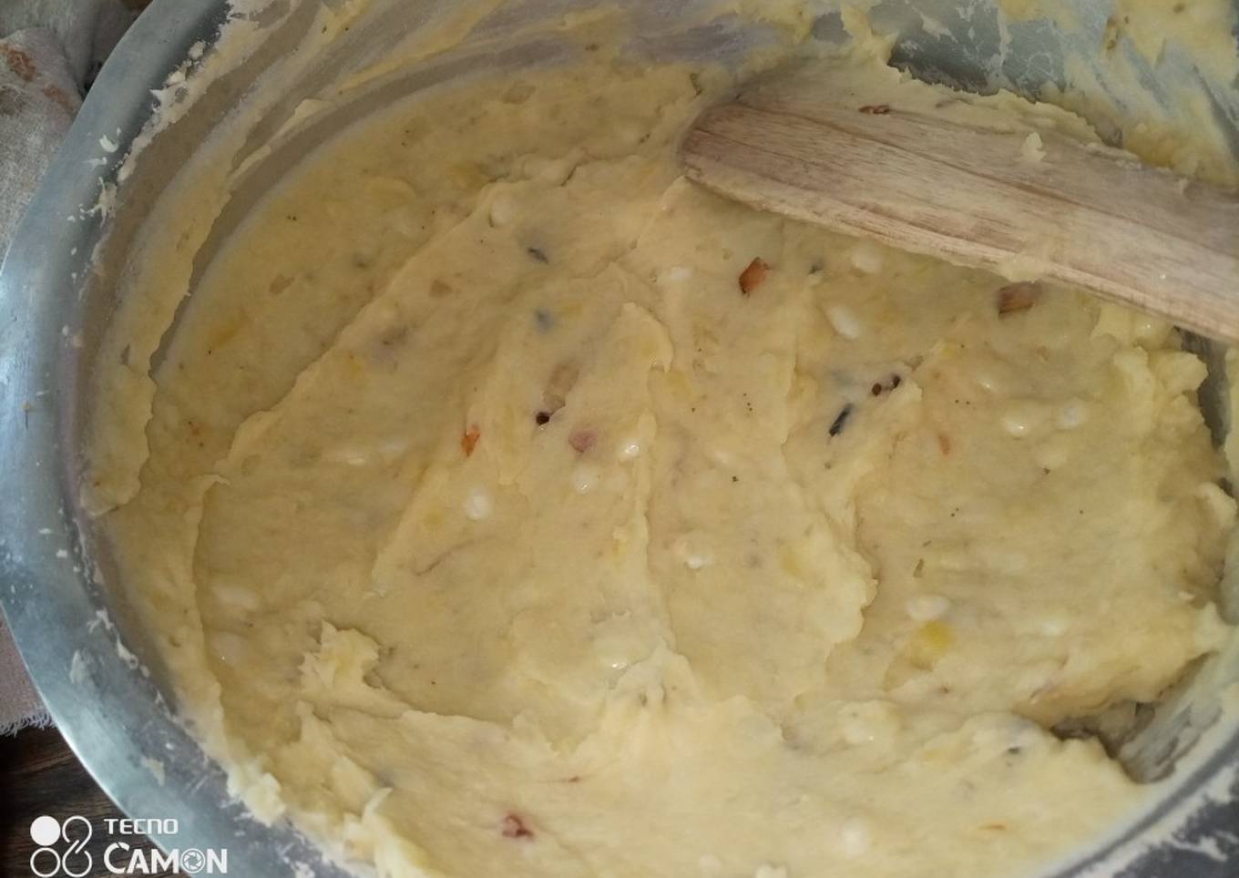 Mashed Green banana