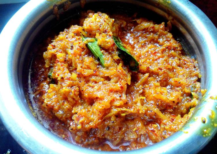 Step-by-Step Guide to Prepare Any-night-of-the-week Maangai Thokku / Raw Mango Pickle