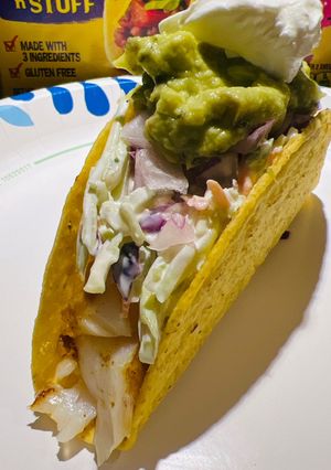 A picture of Spicy 🥵 Cod Fillet Tacos 🌮.