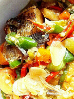 Foto resep Tumis Ikan Asin Gabus Pedas w/ Petai