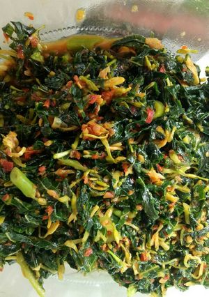 Foto resep Tumis daun bunga pepaya