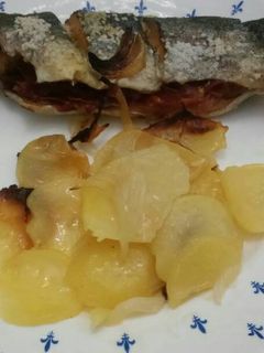 Una foto de Trucha al horno