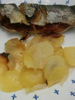 Una foto de Trucha al horno