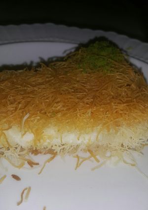 صورة لوصفة كنافة بالقشطة