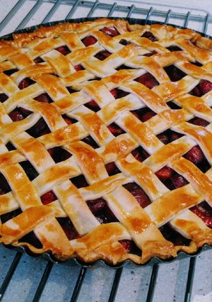 Foto principal de Cherry pie, con helado de vainilla🍒