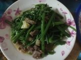 Đọn su xào bò gân