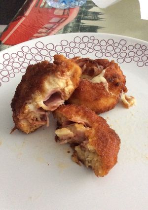 Una foto de Espirales de pollo rellenas