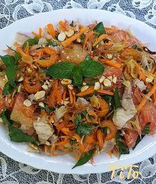 gỏi bưởi tôm thịt