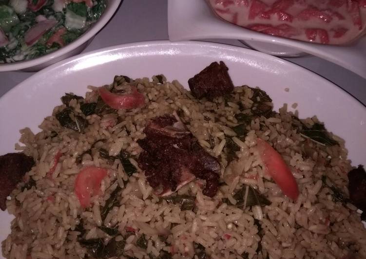 Steps to Prepare Perfect Jallof rice and cos low with water melon