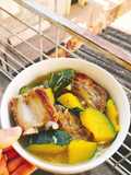 Canh sườn nấu bí