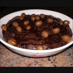 A picture of Moist microwave chocolate cake.