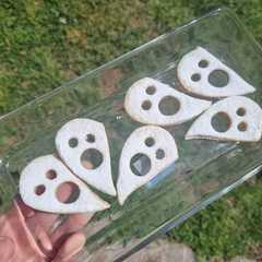 Una foto de Galletitas Fantasmas para Halloween👻