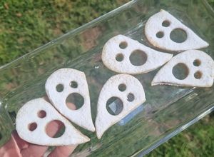 Una foto de Galletitas Fantasmas para Halloween👻