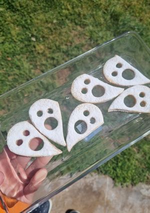 Una foto de Galletitas Fantasmas para Halloween👻