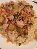 Chapsui de pollo con arroz