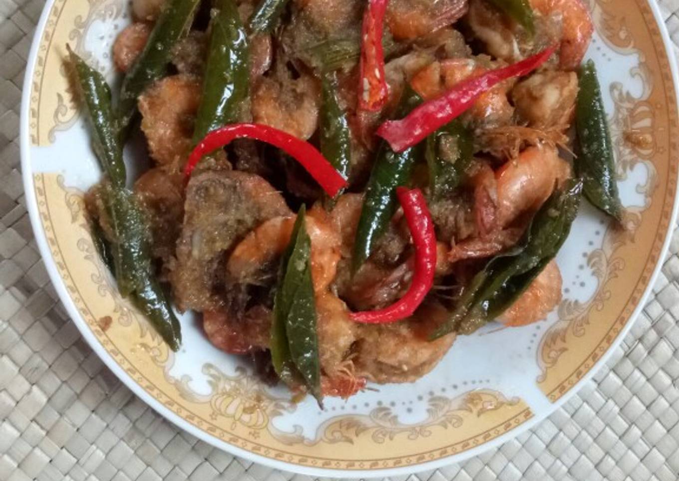 Udang sambal hijau