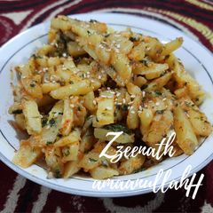A picture of Chilli Garlic Potatoes.
