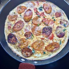A picture of Plantain and Ham Frittata.
