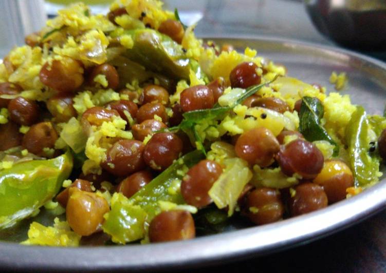 How to Make Super Quick Homemade Chickpea(chana dal) sbazi/palya/