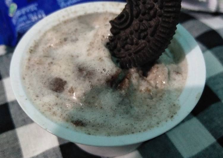 makanan Es krim homemade yang merasakan kenyamanan