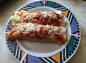 Una foto de Canelones a la rosini