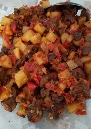 Foto resep Ati ampela sambel kentang